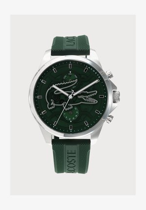 Lacoste, ARTHOR SKELETON - Chronografické hodinky - silver-coloured/green