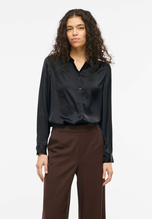 VILA HEMD VISOFIE LANGARM - Chemisier - black beauty