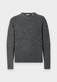 ONSMAROON CROP V NECK - Πουλόβερ - dark grey melange