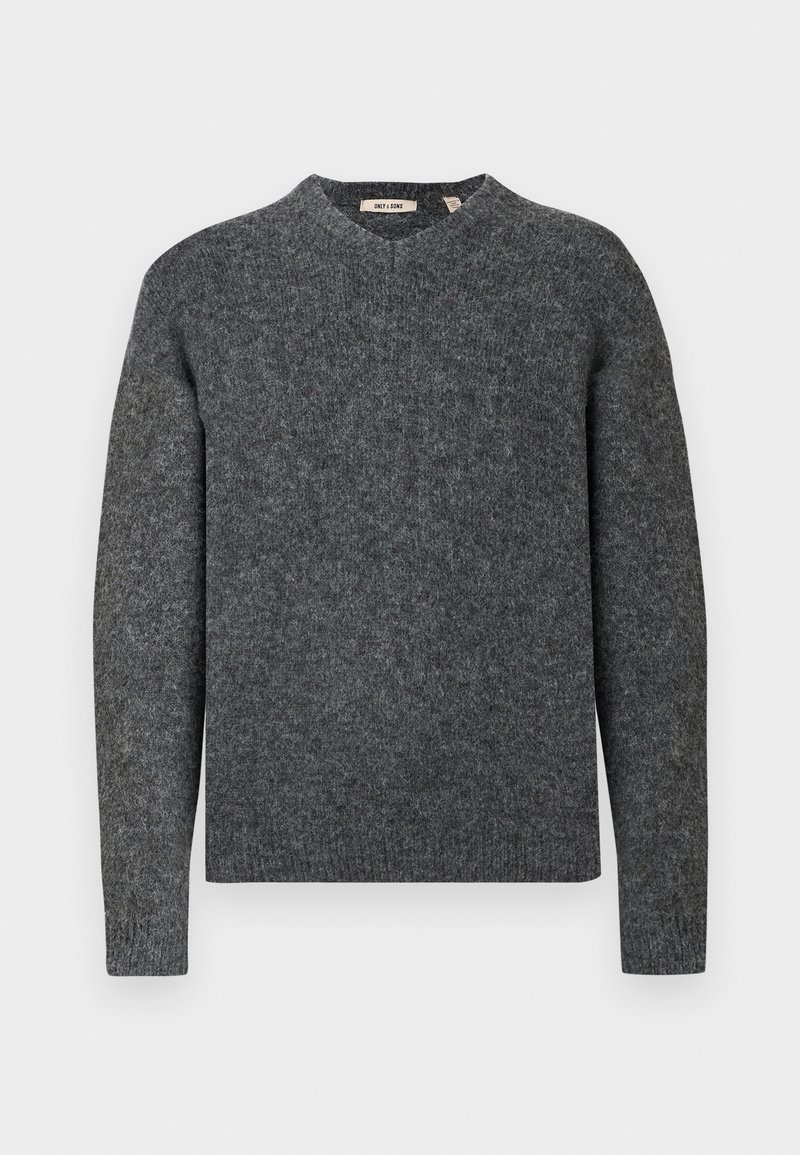 Only & Sons Trui donkergrijs gemêleerd