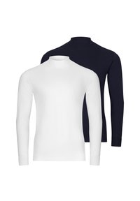 Non sélectionné, weiß/dunkelblau