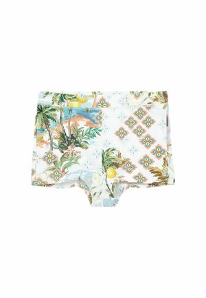 HIGH WAIST CHEEKY - Spodný diel bikín - lemon scenic print