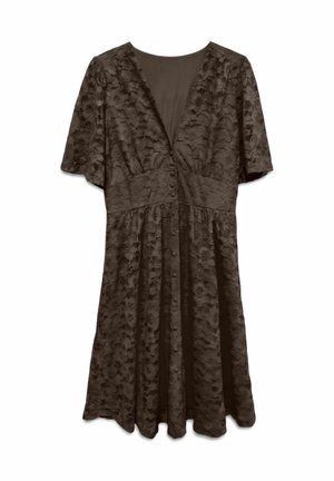 Vero Moda, DRESS VMDEA MIDI DRESS - Robe chemise - chocolate brown