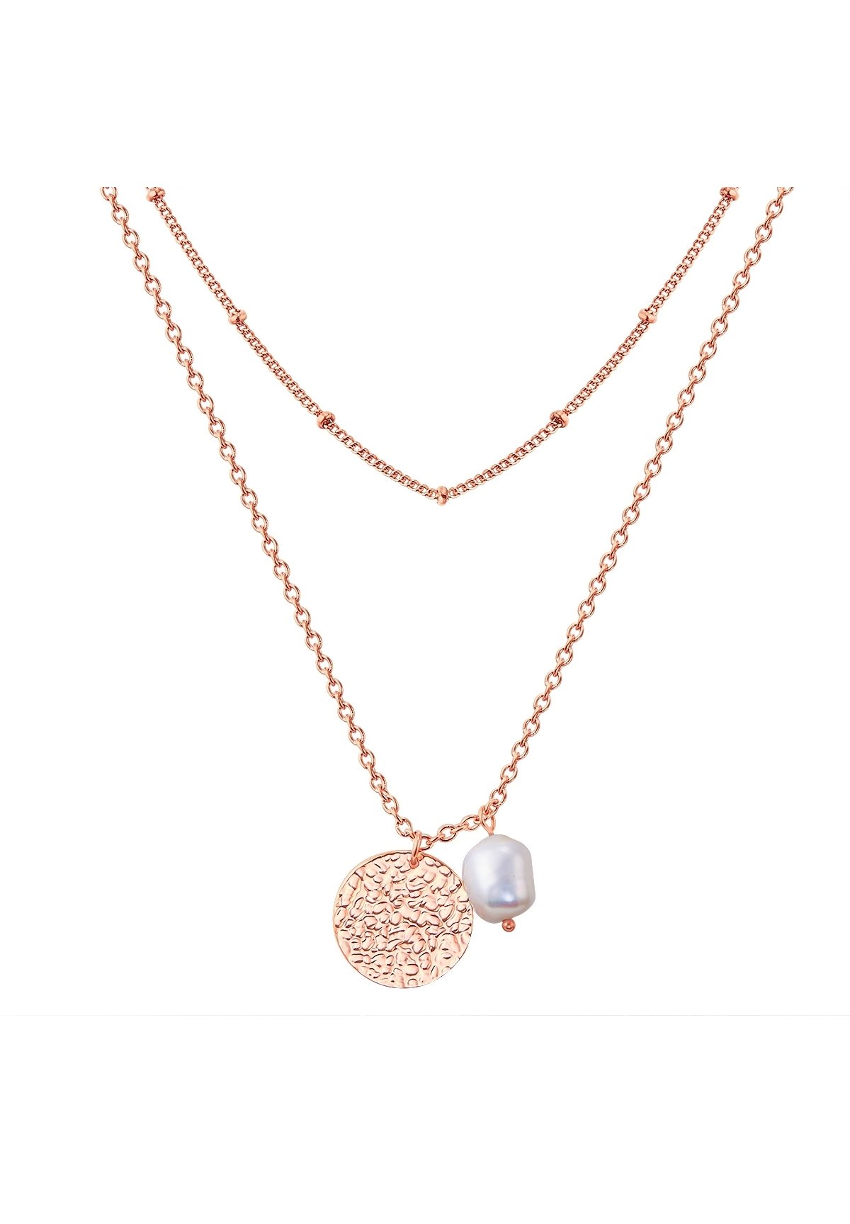 Valero Pearls Collana Di Perle D'Acqua Dolce In Argento Sterling 925 – Classica, Annodata A Mano, 7-8 Mm, Rodiata