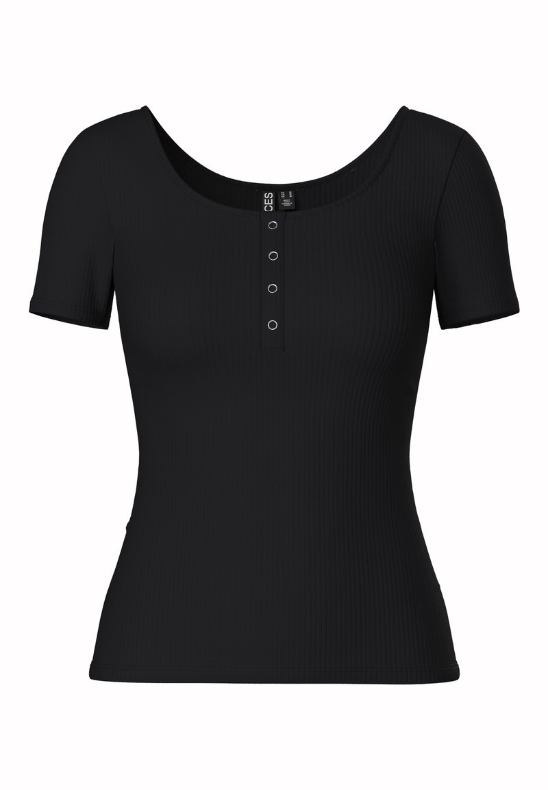 Bestel Pieces T-shirts met korte mouwen Pcnew Billy Tee Emb Noos Bc dames zwart | België