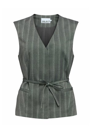 Object, VEST TAILORED WAISTCOAT - Veste sans manches - medium grey melange