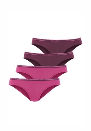 LASCANA, SLIP 4 PACK - Briefs - aubergine   pink