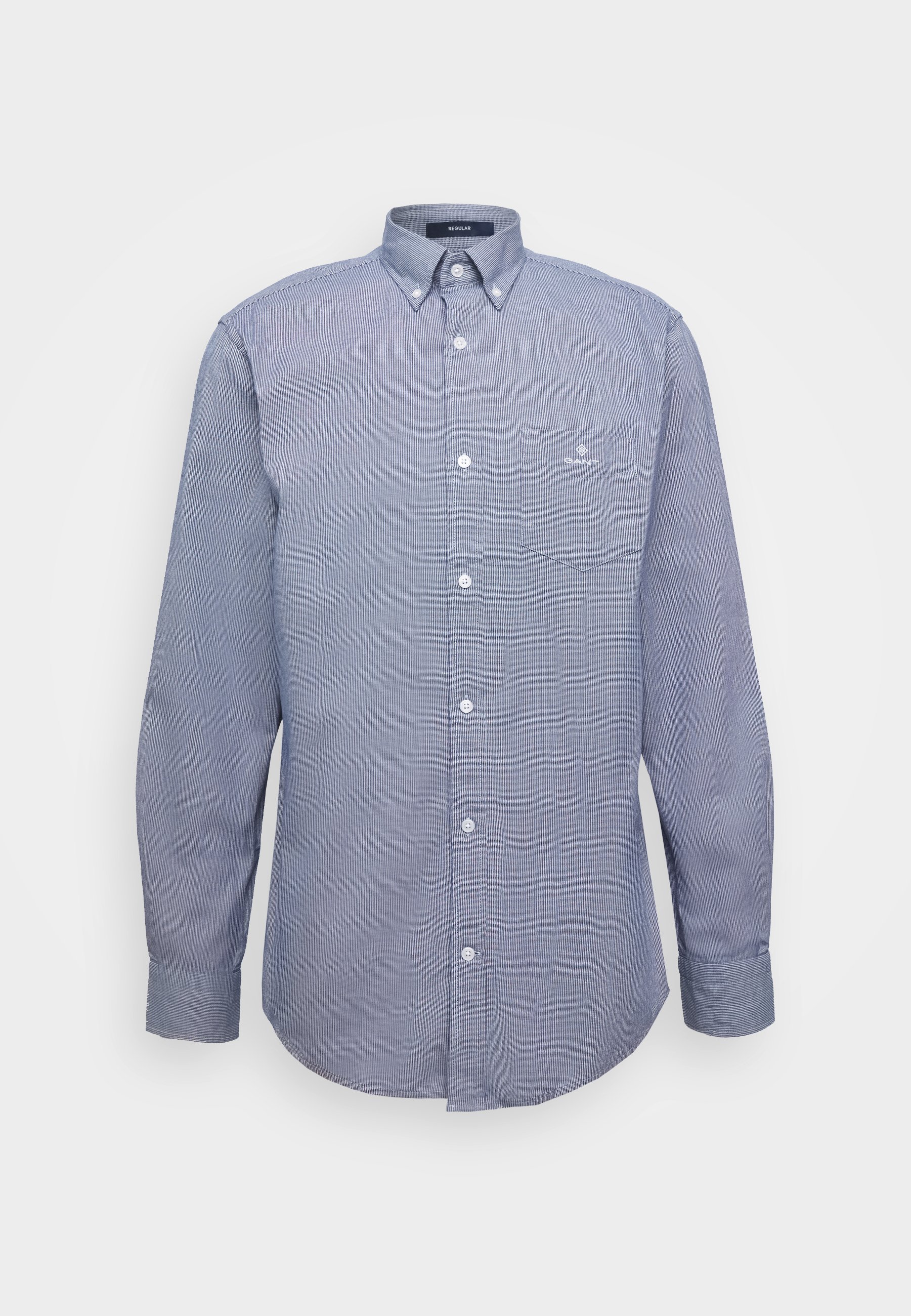 GANT STRUCTURE REGULAR FIT Skjorte crisp blueblå Marine Shirt Reg Gant Dress-skjorter - Herreklær er billig