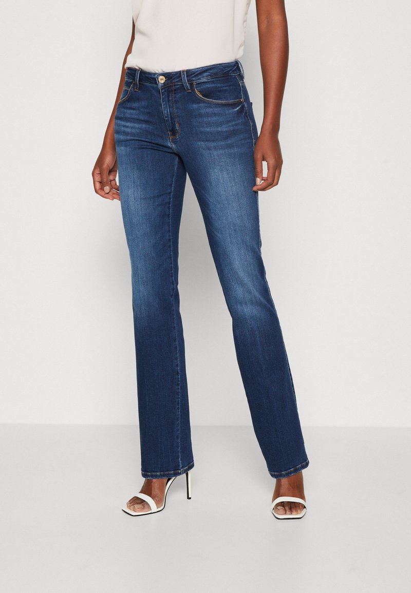 Guess STRAIGHT Straight leg jeans carrie dark/blueblack denim