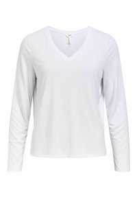 Object V-AUSSCHNITT - Langærmet T-shirt - white