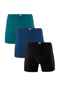 MUCHACHOMALO 3-PACK SOLID - Uske bokserice - black green