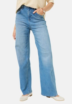 Flared Jeans - light mid blue denim