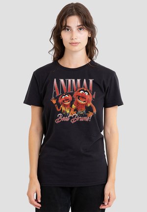MUPPETS ANIMAL BOOTLEG - Print T-shirt - black
