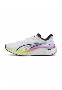 ELECTRIFY NITRO - Utcai futócipők - puma white pure magenta yellow alert