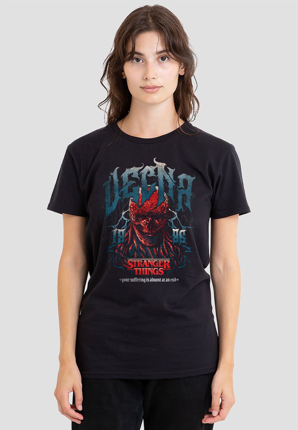 NETFLIX STRANGER THINGS VECNA EVIL BAND - Print T-shirt - black