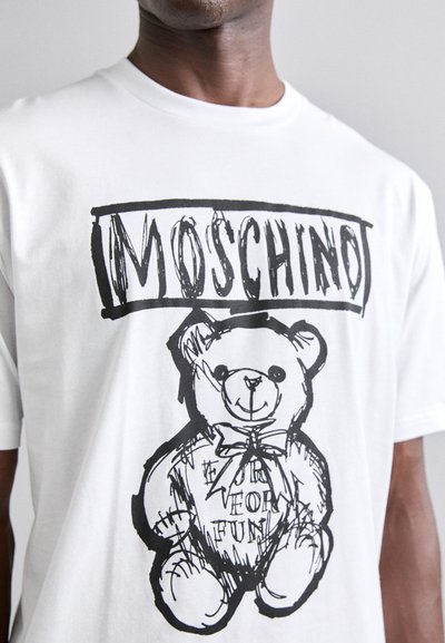 MOSCHINO Trükipildiga T-särk - fantasia bianco
