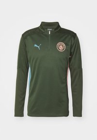 MANCHESTER CITY TRAINING 1/4 ZIP - Article de supporter d'équipe de club - myrtle/bold blue