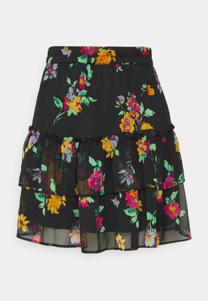 Vero Moda, VMKAYA FALL MINI SKIRT - Minihame - black/orange