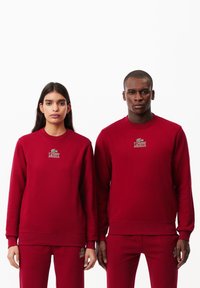 Lacoste SIGNATURE PRINT - Collegepaita - bordeaux ixx