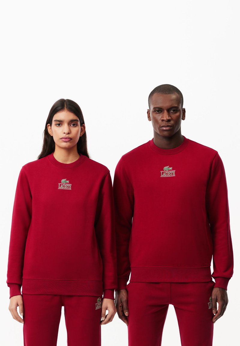 Lacoste SIGNATURE PRINT - Collegepaita - bordeaux ixx