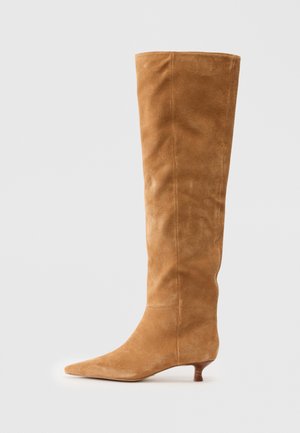 MUTTSEE - Over-the-knee boots - dark brown