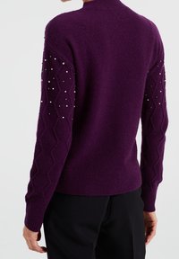 WE Fashion Stickad tröja - purple