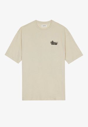 ROME TEE UNISEX - T-shirt med print - mottled light brown