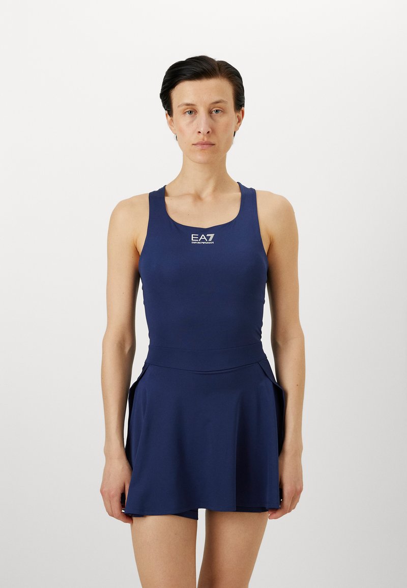 EA7 Emporio Armani TENNIS PRO FREESTYLE DRESS - Αθλητικό φόρεμα - medieval blue