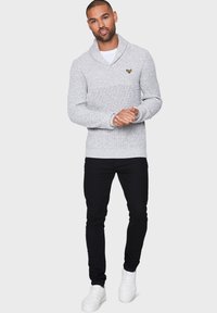 Threadbare CROMWELL - Trui - light grey / ecru twist