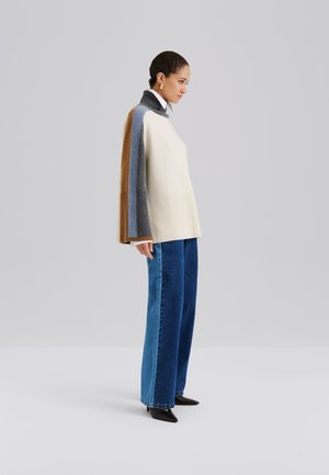 ZORA LONG SLEEVE MIDI - Stickad tröja - vanilla