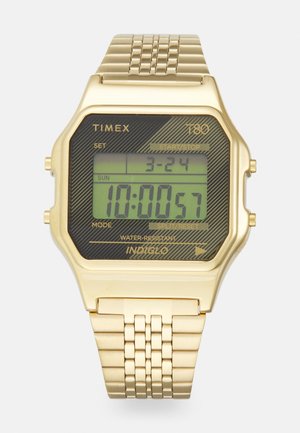 T80 UNISEX - Reloj digital - goldtone/black