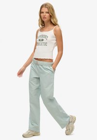 Superdry & Co STRIPE ELASTICATED - Bukser - peppermint chalk stripe