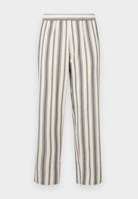 WALTER STRIPE - Pantalon classique - ecru/dark grey