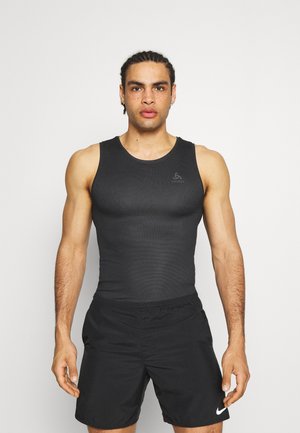 CREW NECK SINGLETACTIVE - Top - black