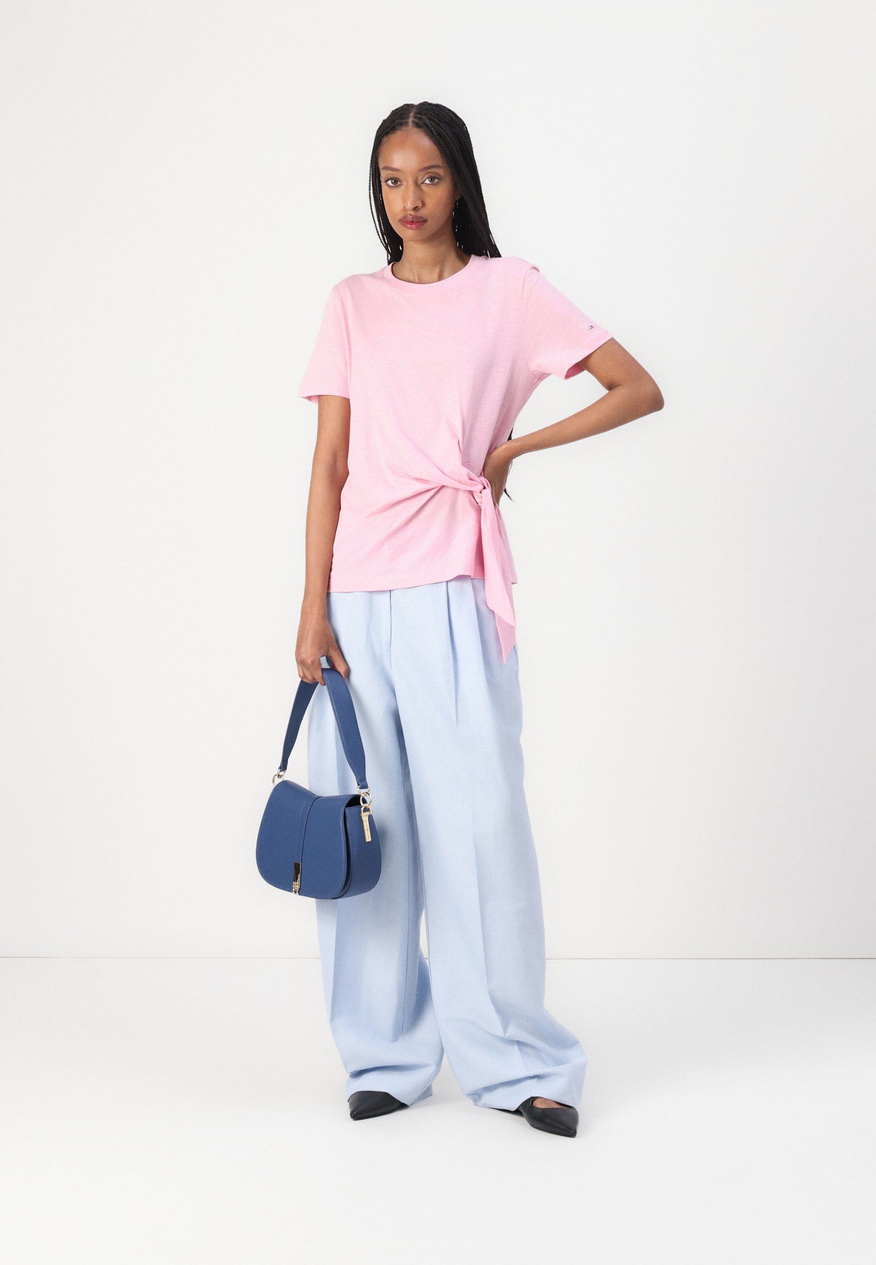 売れ筋商品|||トミー ヒルフィガー Tシャツ レディース トップス KNOT BOAT TEE - Basic T-shirt - classic pink Tommy Hilfiger KNOT BOAT TEE - T-shirt basic - classic pink