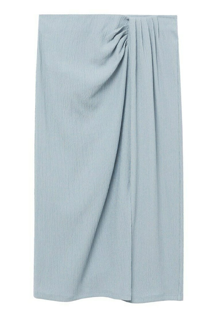 Mango A-lijn rok lichtblauw Mango A-lijn rok lichtblauw