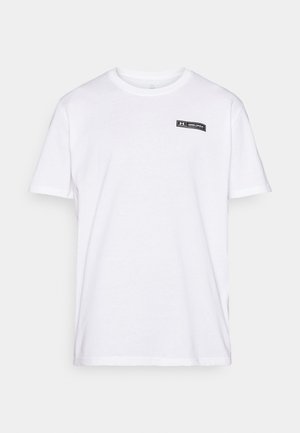 Under Armour HEAVYWEIGHT ARMOUR LABEL - Basic T-shirt - white/black