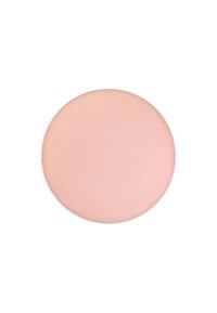 Compact rond, de couleur rose pâle avec une texture lisse ; léger éclat ; design minimaliste, sans marque ni motifs visibles.