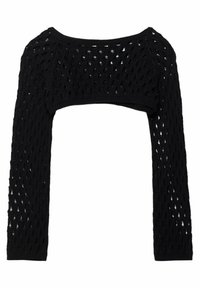 Stradivarius Strickpullover - metallic black
