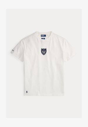 Polo Ralph Lauren, WIMBLEDON CLASSIC FIT GRAPHIC T-SHIRT - Trükipildiga T-särk - white