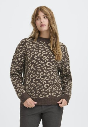 PZARTHA ONECK - Pulover - brown animal