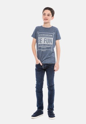 Ritchie Jeans NARANJA - T-shirt imprimé - bleu marine