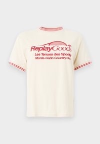 MONTE CARLO TENNIS CLUB - T-Shirt print - cream