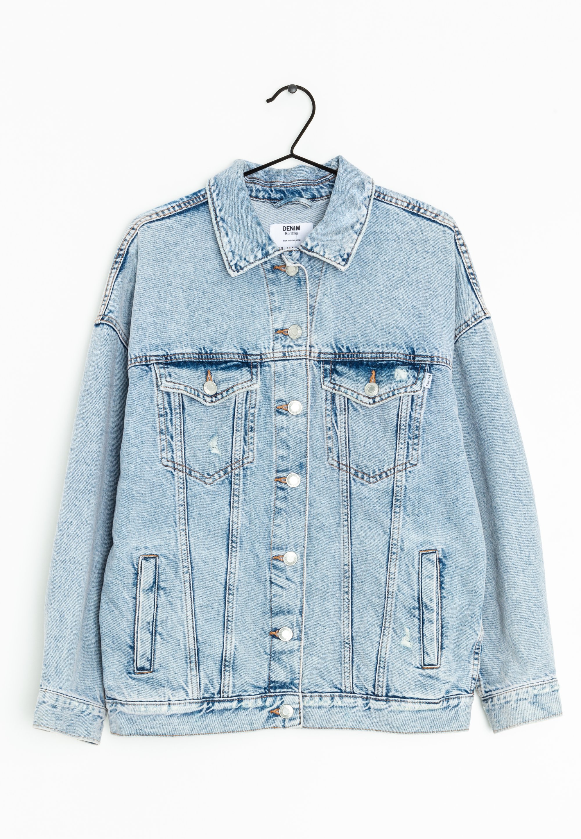 Bershka Veste en jean blue/bleu (Seconde main) ZALANDO