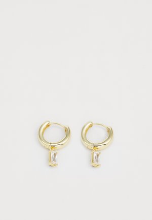 DROP HUGGIE HOOPS - Korvakorut - gold-coloured