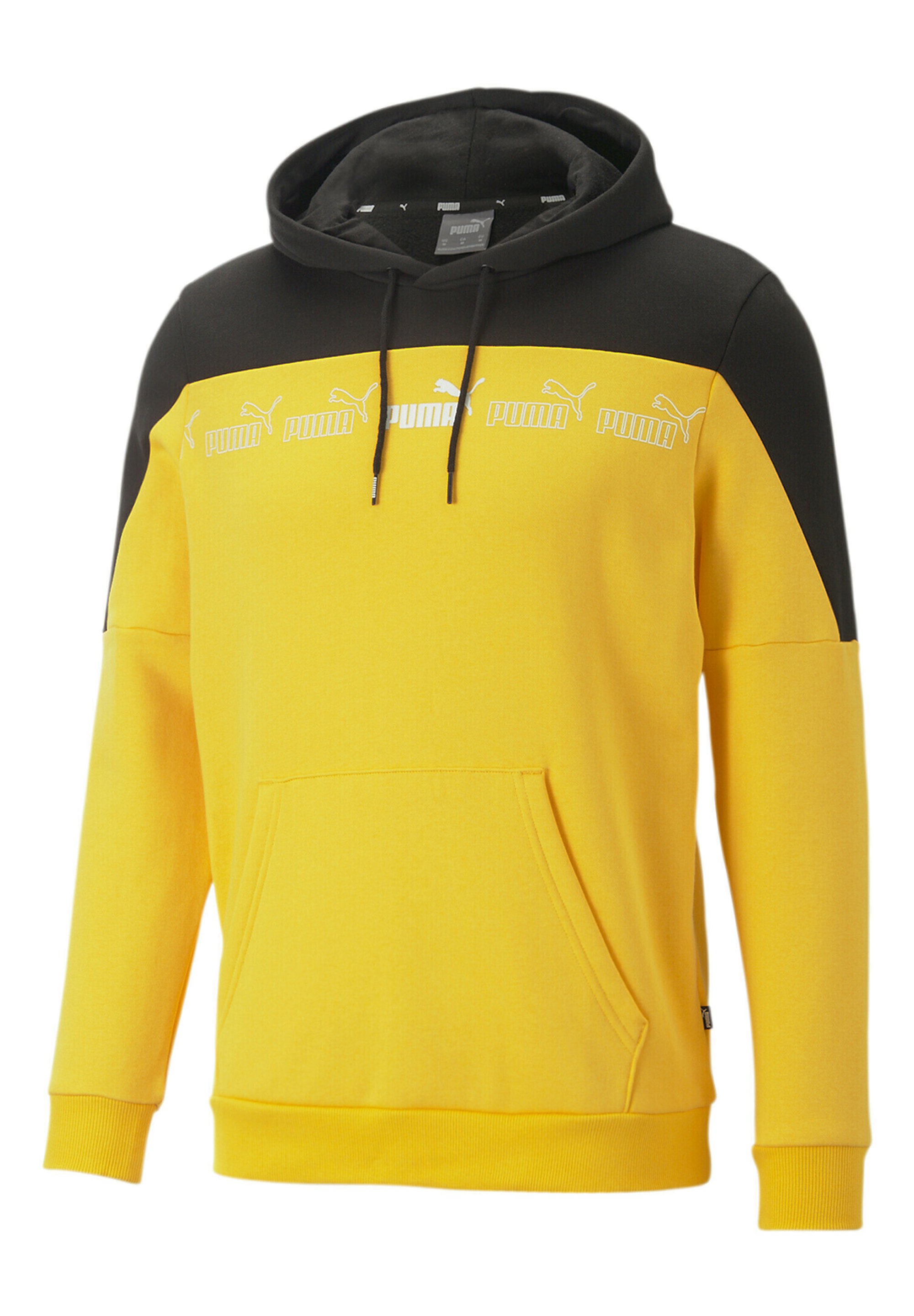 Puma AROUND THE BLOCK - Hoodie - tangerine black/orange - Zalando.de