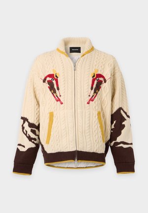 Dsquared2, ZIPPED KABAN - Жилетка - off-white/chocolate