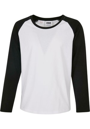 CONTRAST RAGLAN  - Majica z dolgimi rokavi - white/black