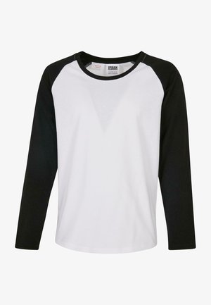 CONTRAST RAGLAN  - Pitkähihainen paita - white/black