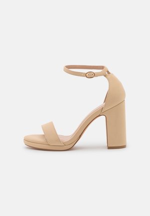 Sandales à talons hauts - light yellow
